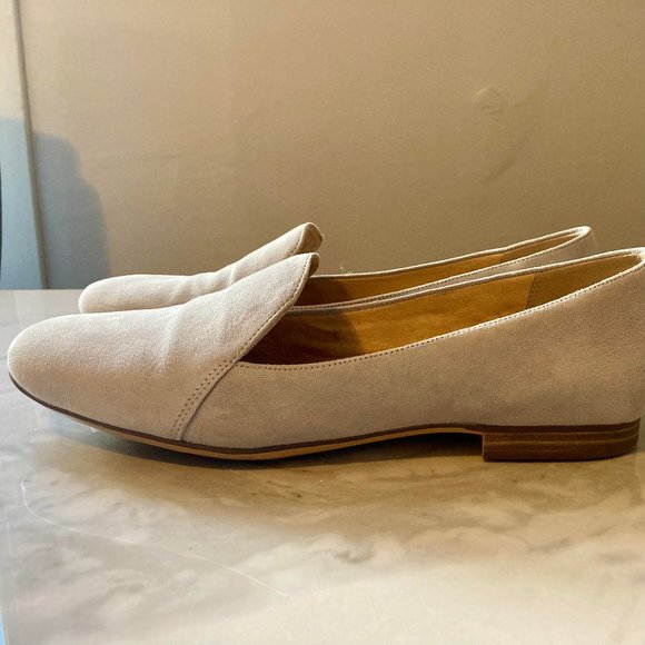 Naturalizer Emiline Light Blue Suede Loafers - Picture 3 of 4